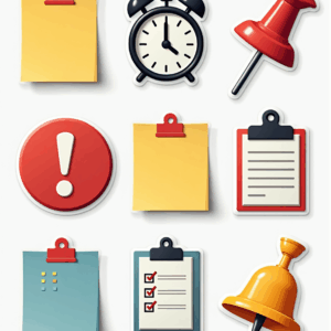 Reminder & To-Do - Sticker Sheet v17